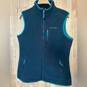 Eddie Bauer Fleece Zip-Up Vest, Sz. M